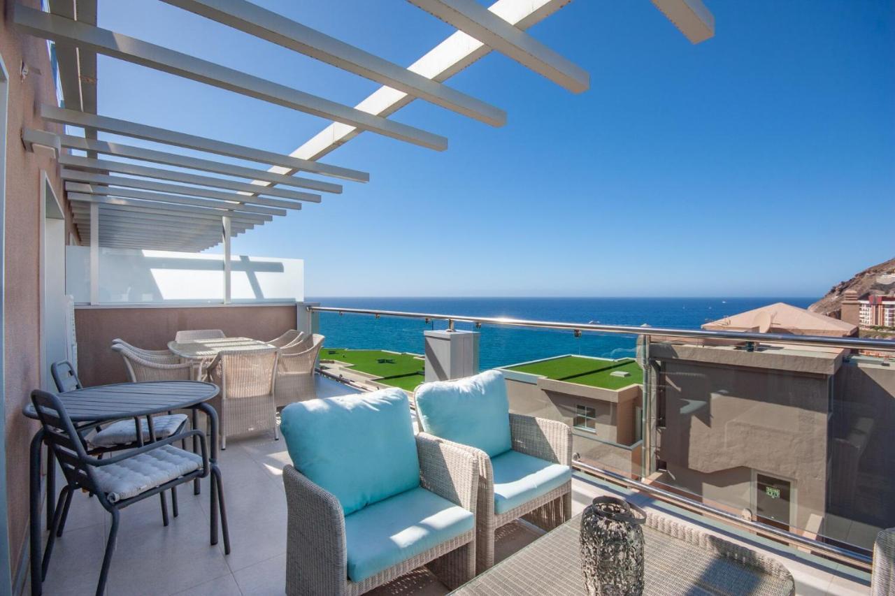 Ferienwohnung Luxury Penthouse, Panoramic Sea View Mogán Exterior foto